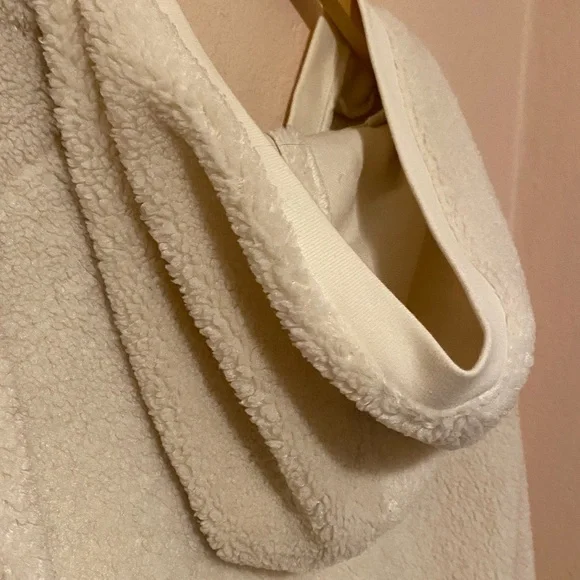 NILI LOTAN Marcello fleece hoodie pullover jacket natural xsmall - Picture 10 of 13